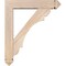 Ekena Millwork Olympic Arts and Crafts Smooth Bracket w/ Offset Brace, Douglas Fir, 5 1/2"W x 24"D x 28"H BKT0604X24X28OLY03SDF - alternate 3